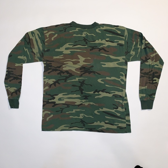 50/50 Army Camo Long Sleeve Shirt - Picture 2 of 5